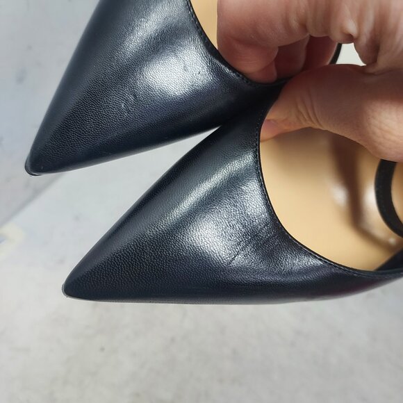 Christian Louboutin Black Jenlove Ankle Strap Pointed Toe Pump - Picture 13 of 14